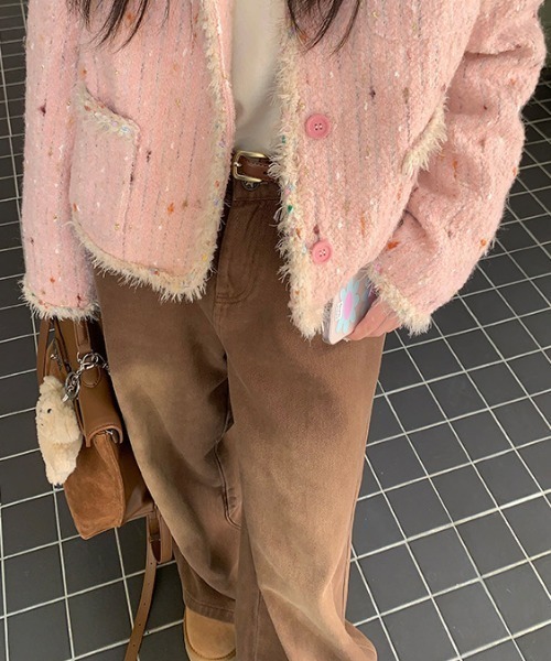 「DIAVEL」 デニムパンツ M ブラウン レディース_画像9