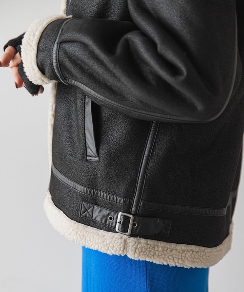 「rectangle」 ブルゾン FREE ブラック レディース_画像3