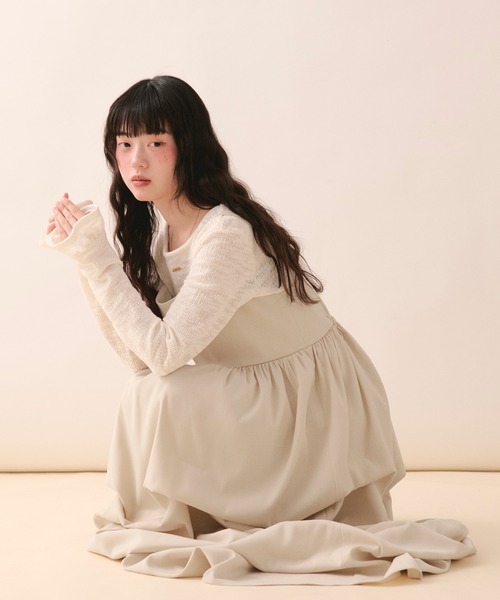 loin nuit ワンピース tuck volume cami onepiece / タックボリューム