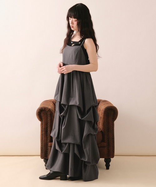 ワンピース tuck volume cami onepiece / タックボリュームキャミワンピースの画像