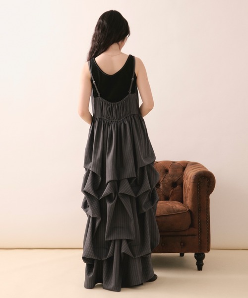 ワンピース tuck volume cami onepiece / タックボリュームキャミワンピースの画像