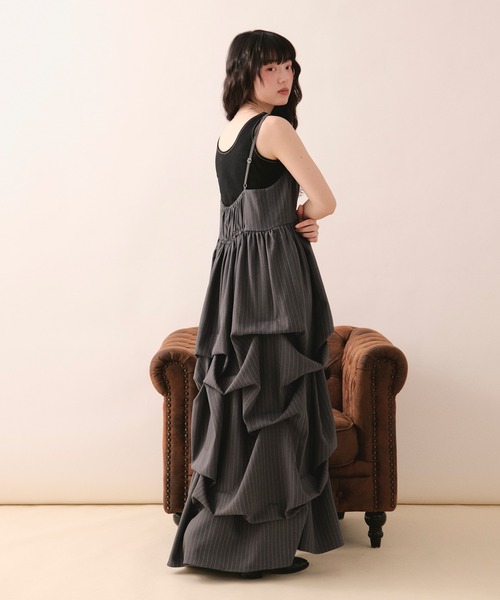 loin nuit ワンピース tuck volume cami onepiece / タックボリューム