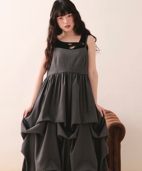 loin nuit ワンピース tuck volume cami onepiece / タックボリューム