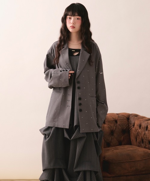 ワンピース tuck volume cami onepiece / タックボリュームキャミワンピースの画像