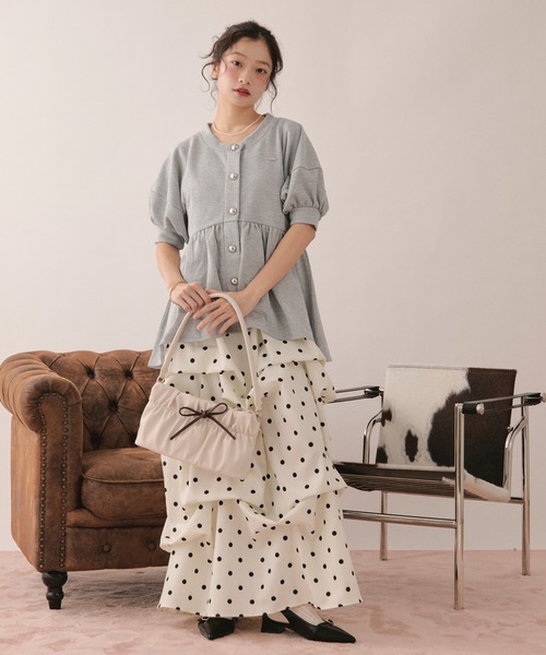 loin nuit ワンピース tuck volume cami onepiece / タックボリューム
