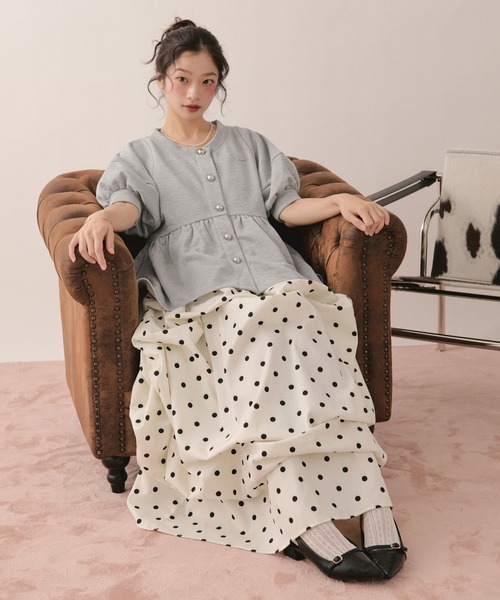 loin nuit タックボリュームキャミワンピース loin nuit ワンピース tuck volume cami onepiece / タックボリューム