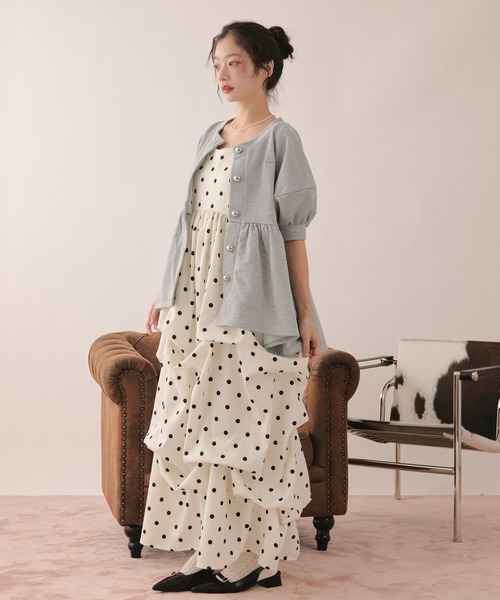 loin nuit ワンピース tuck volume cami onepiece / タックボリューム