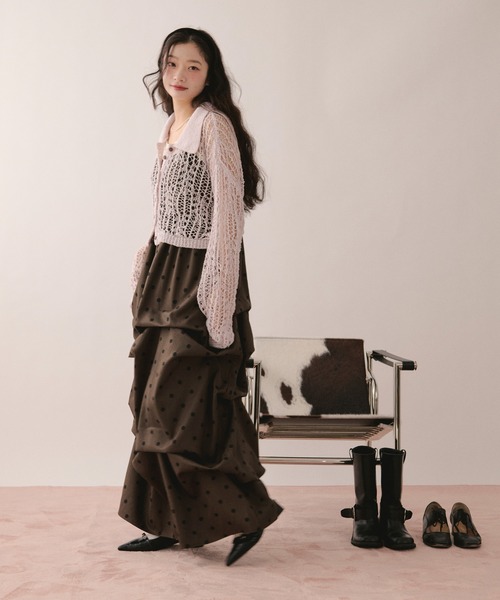 loin nuit ワンピース tuck volume cami onepiece / タックボリューム