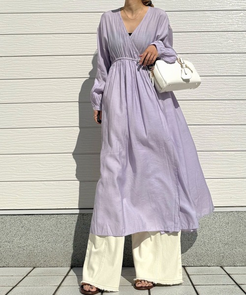 Q ワンピース ガウンギャザーワンピース : ZOZOTOWN Yahoo!店 - 通販