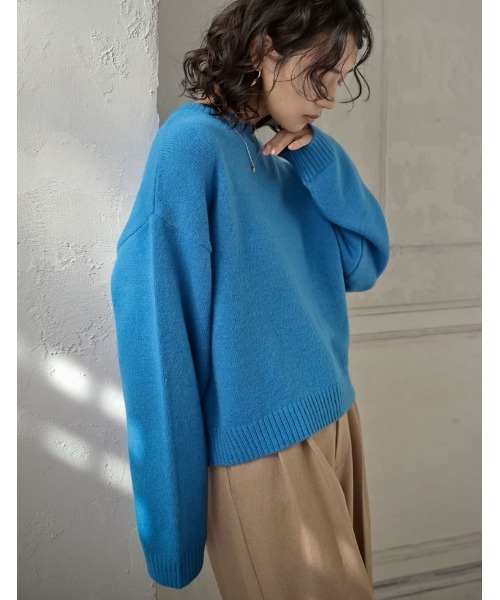 「Re:EDIT」 長袖ニット MEDIUM グレー レディース_画像6