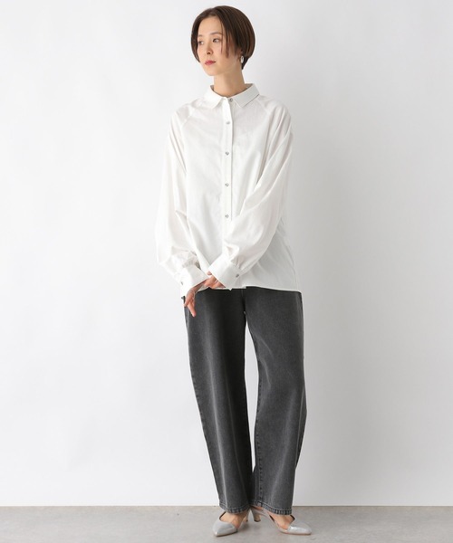 「LEPSIM」 長袖シャツ FREE ネイビー レディース_画像3