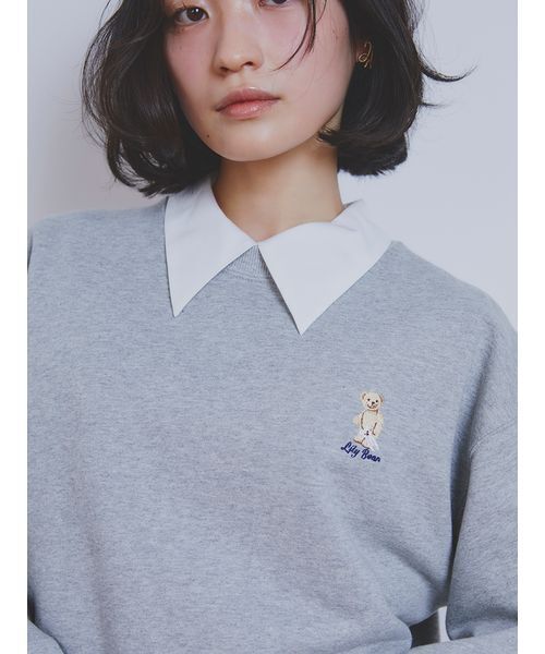 「LILY BROWN」 スウェットカットソー 0 グレー レディース_画像5