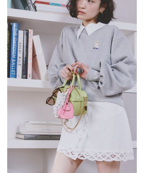 「LILY BROWN」 スウェットカットソー 0 グレー レディース_画像6