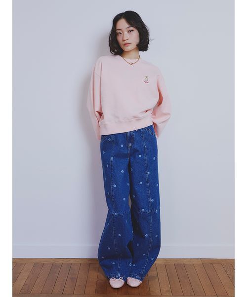 「LILY BROWN」 スウェットカットソー 0 グレー レディース_画像7