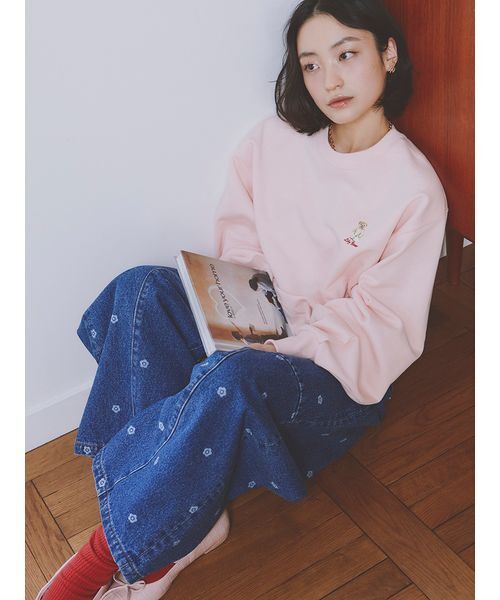 「LILY BROWN」 スウェットカットソー 0 グレー レディース_画像8