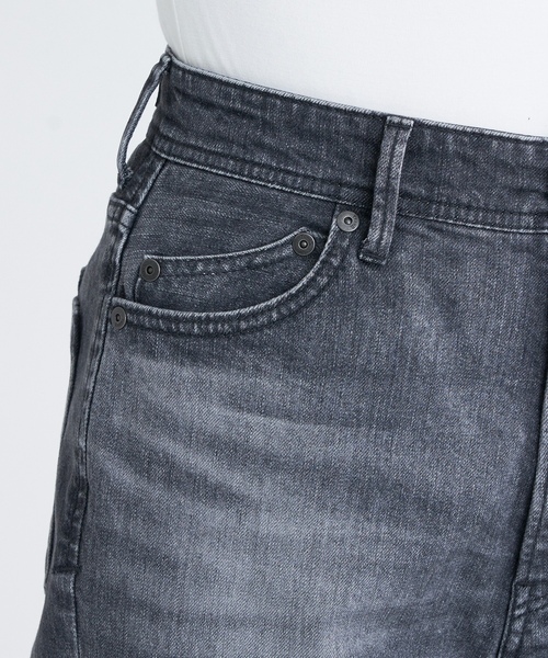 「YANUK」 デニムパンツ 27inch グレー レディース_画像8