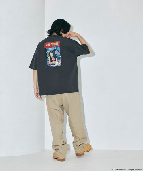 「FREAK'S STORE」 半袖Tシャツ LARGE ブラック メンズ_画像6