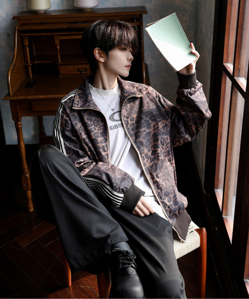 「neos」 ジャージブルゾン X-LARGE ベージュ メンズ_画像5