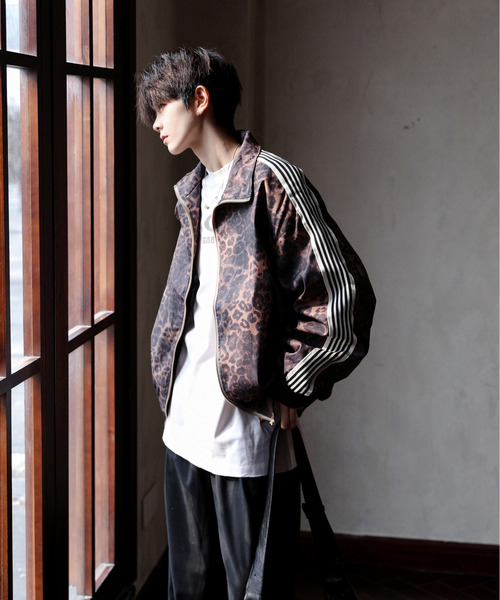 「neos」 ジャージブルゾン X-LARGE ベージュ メンズ_画像8