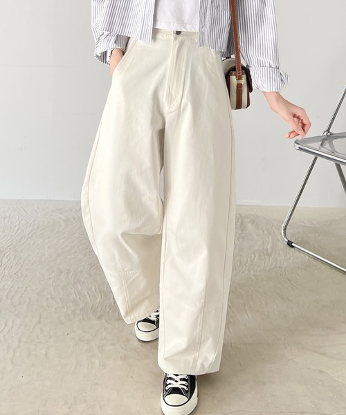 「Java」 デニムパンツ LARGE アイボリー レディース_画像3