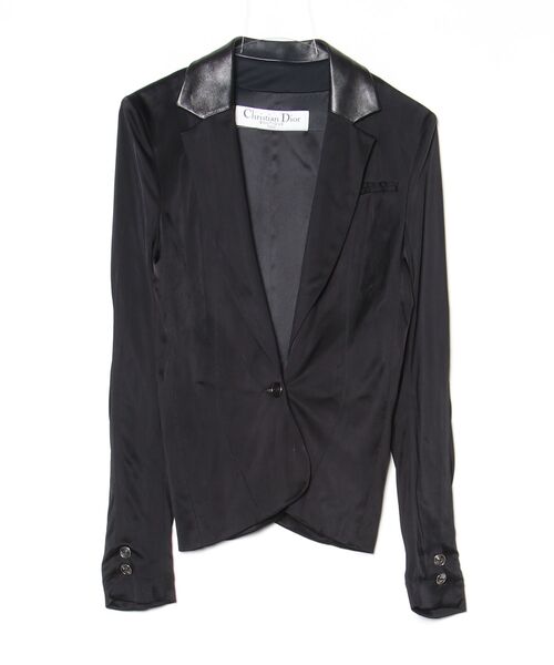 【Dior】美品　ディオール/テーラードジャケット(М〜Ｌ) Christian Dior（クリスチャン・ディオール） テーラードジャケット 38