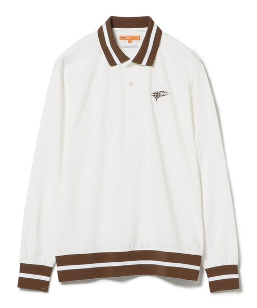 【未使用・タグ付き】BEAMSGOLF 長袖ポロシャツ ホワイト BEAMS GOLF（ビームス ゴルフ） 長袖ポロシャツ L ホワイト メンズ
