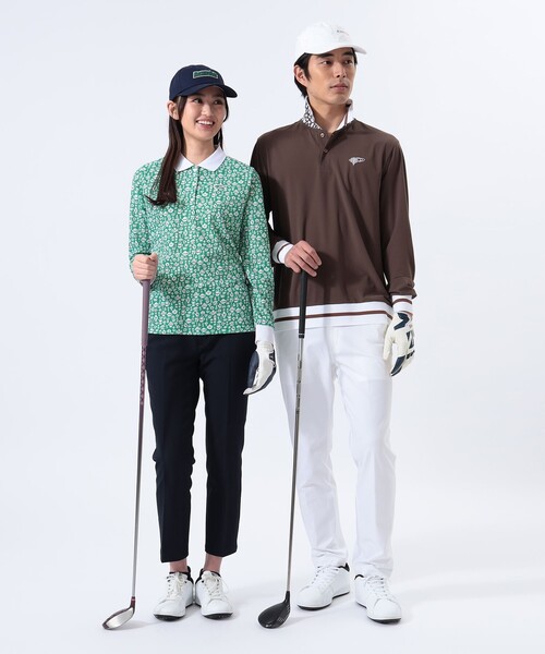 BEAMS GOLF（ビームス ゴルフ） 長袖ポロシャツ L ホワイト メンズ