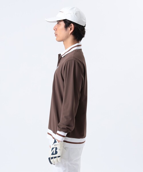 BEAMS GOLF（ビームス ゴルフ） 長袖ポロシャツ L ホワイト メンズ