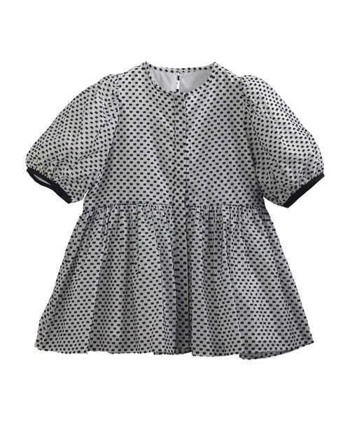 Fit more（フィットモア） ブラウス シャツ フリンジドットジャガード