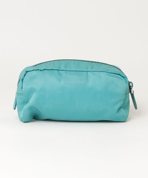美品 PRADA ポーチ ナイロン 三角ロゴ ブルー 小物入れ コスメポーチ PRADA（プラダ） ナイロン 三角ロゴ ポーチ - ブルー レディース
