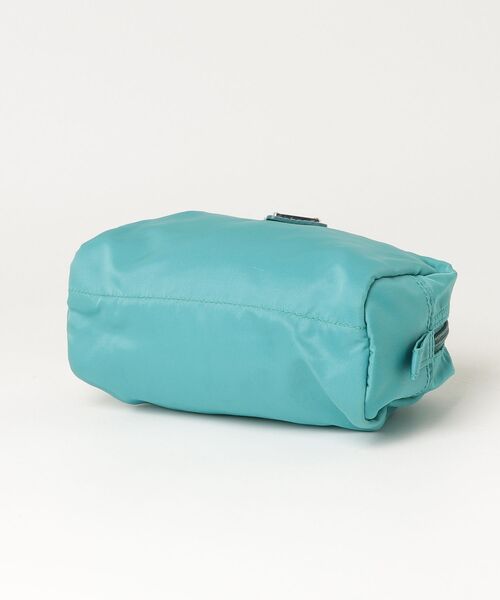 美品 PRADA ポーチ ナイロン 三角ロゴ ブルー 小物入れ コスメポーチ PRADA（プラダ） ナイロン 三角ロゴ ポーチ - ブルー レディース