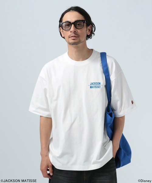 「JACKSON MATISSE」 半袖Tシャツ LARGE チャコールグレー メンズ_画像4