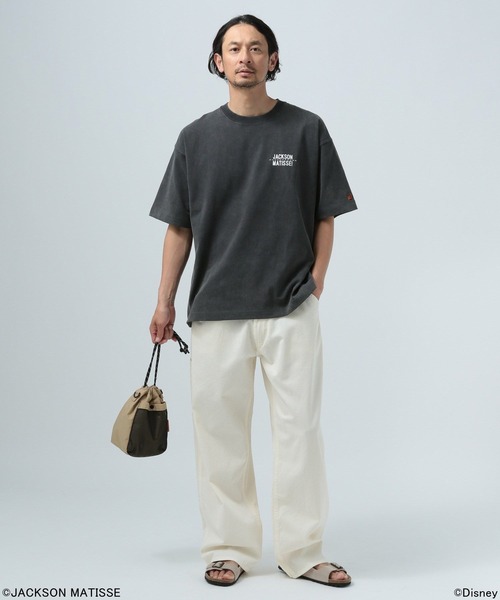「JACKSON MATISSE」 半袖Tシャツ LARGE チャコールグレー メンズ_画像7