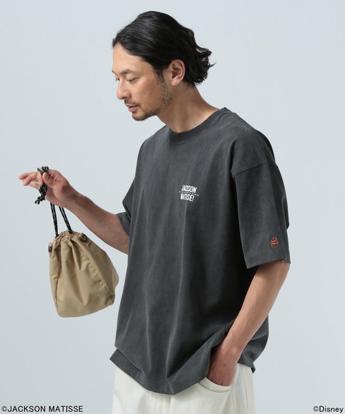 「JACKSON MATISSE」 半袖Tシャツ LARGE チャコールグレー メンズ_画像9