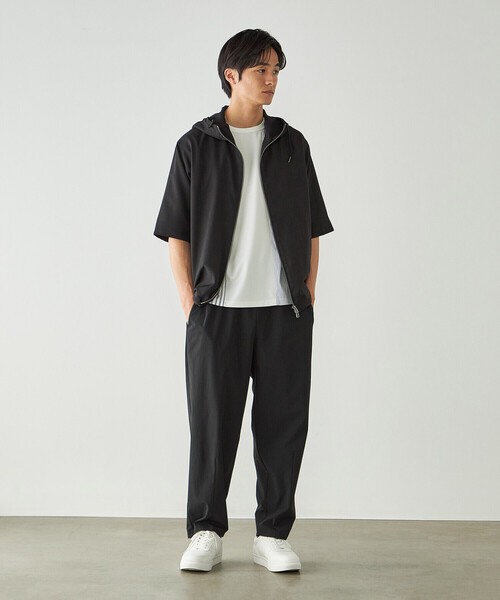 COMME CA ISM（コムサイズム） ワイドパンツ パンツ リップストップ