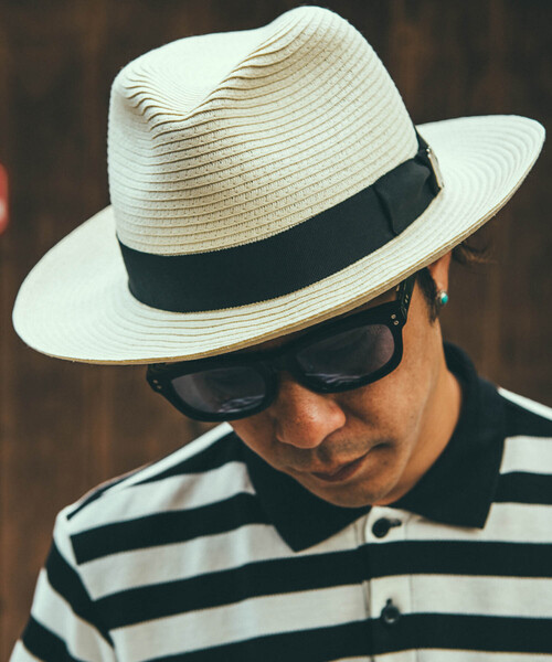 「CRIMIE」 ストローハット LARGE ホワイト メンズ_画像3