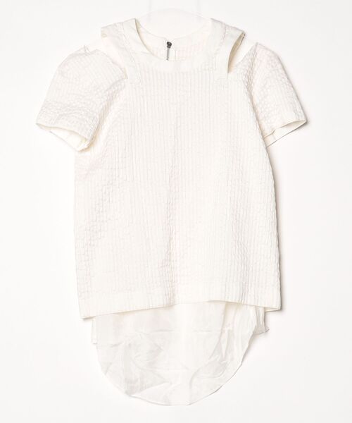 sacai（サカイ） 半袖ブラウス 2 ホワイト レディース : ZOZOTOWN