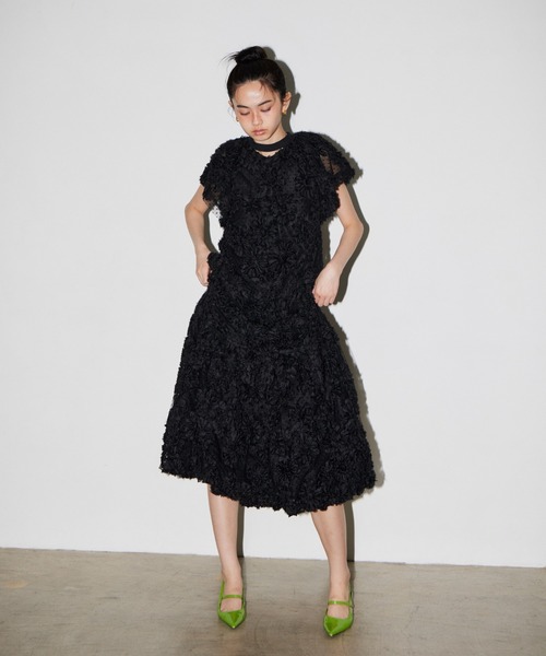 パーティードレス ドレス フラワーバルーンドレス / bloom balloon dress