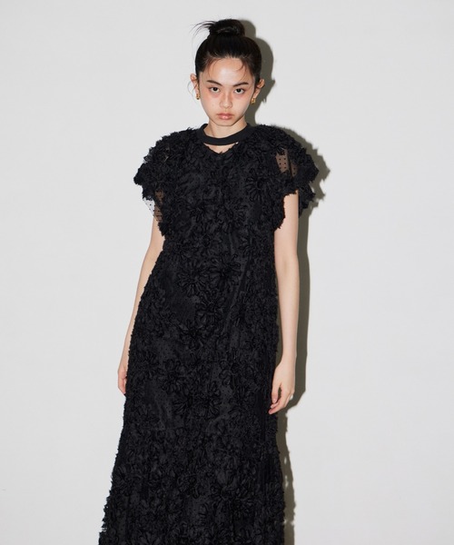 パーティードレス ドレス フラワーバルーンドレス / bloom balloon dress