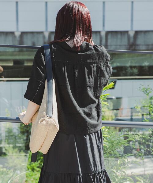 SENSE OF PLACE by URBAN RESEARCH ブラウス シャツ 半袖 ヒラヒラ