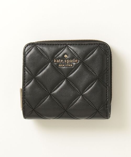 【新品未使用】Kate Spade 折財布 ブラック キルティング kate spade NEW YORK（ケイト・スペード ニューヨーク） キルティング