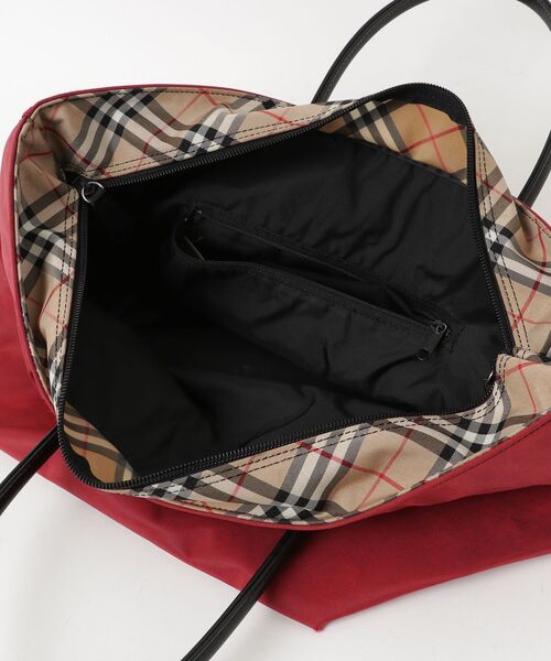 【レディース】BURBERRY BLUE LABELキュロット チェック 赤 S BURBERRY BLUE LABEL（バーバリーブルーレーベル） チェック柄トート