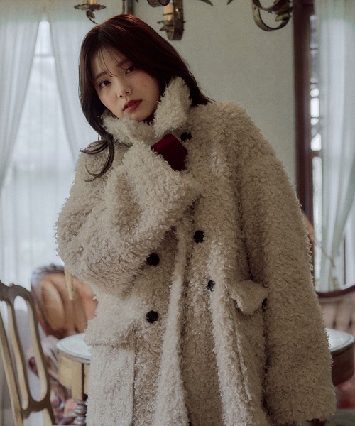 mideal（マイディール） コート アウター poodle middle coat