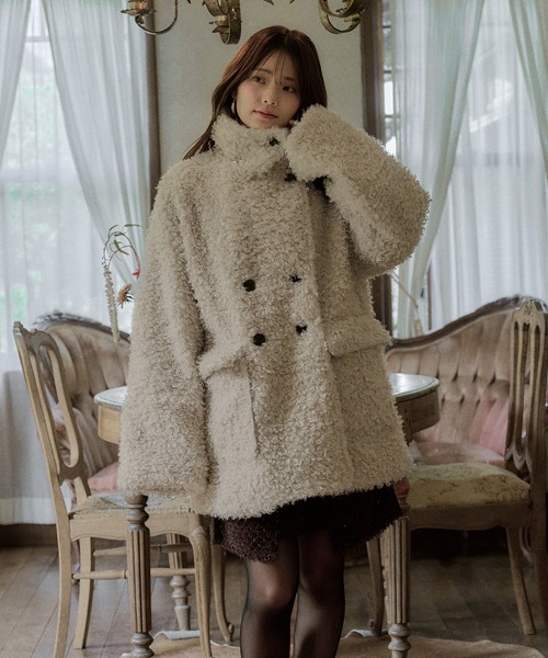 お値下げ poodle middle coat / プードルミドルコート mideal（マイディール） コート アウター poodle middle coat