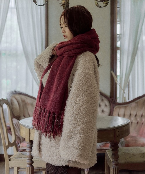 mideal（マイディール） コート アウター poodle middle coat