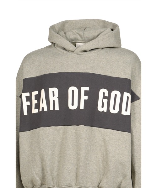 FEAR OF GOD フード付きパーカー グレー FOG ESSENTIALS（エフオージーエッセンシャルズ） パーカー CROPPED