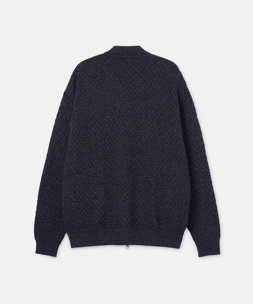 SeaGreen /ワッフルニット/ジャケット SEAGREEN（シーグリーン） ブルゾン アウター WAFFLE KNIT ZIP BLOUSON