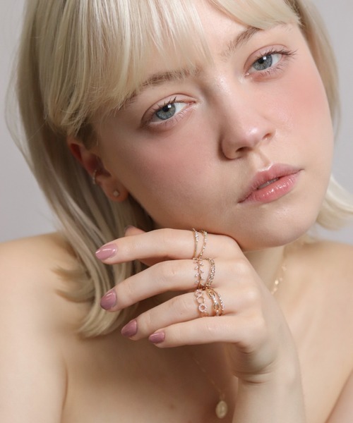 美品＊cui cui k10ダイヤリング #13 13号 ダイヤモンド 指輪