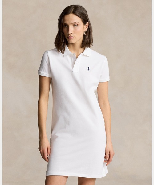 POLO RALPH LAUREN ワンピース コットン メッシュ ポロドレス