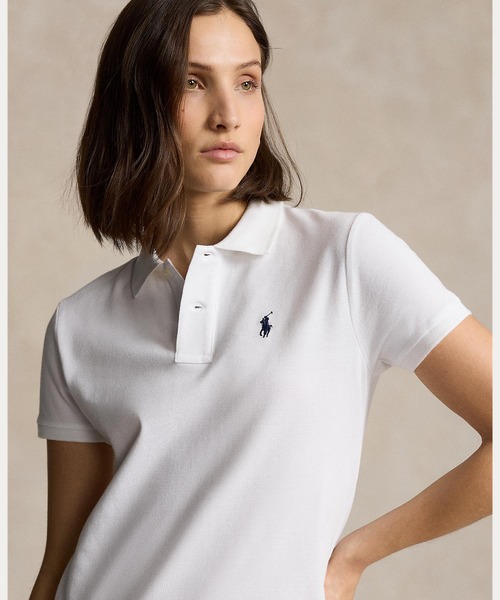 POLO RALPH LAUREN ワンピース コットン メッシュ ポロドレス